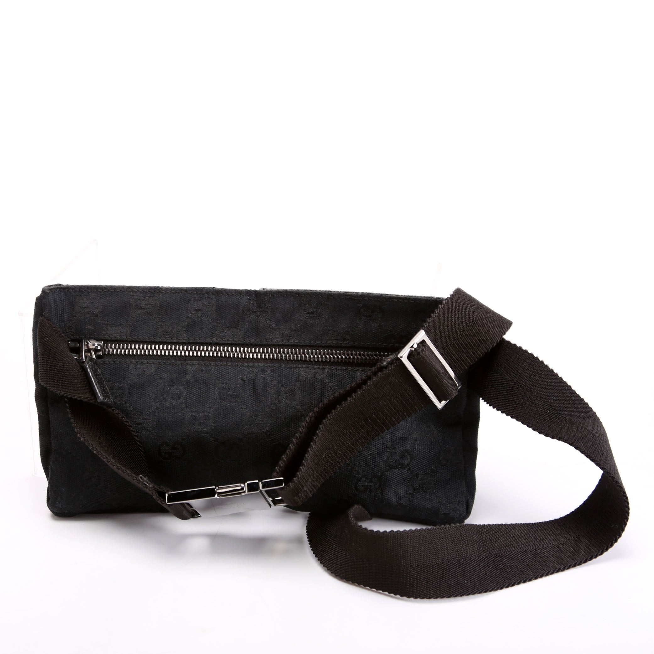 162962 GG Canvas Mini Waist Bag Black