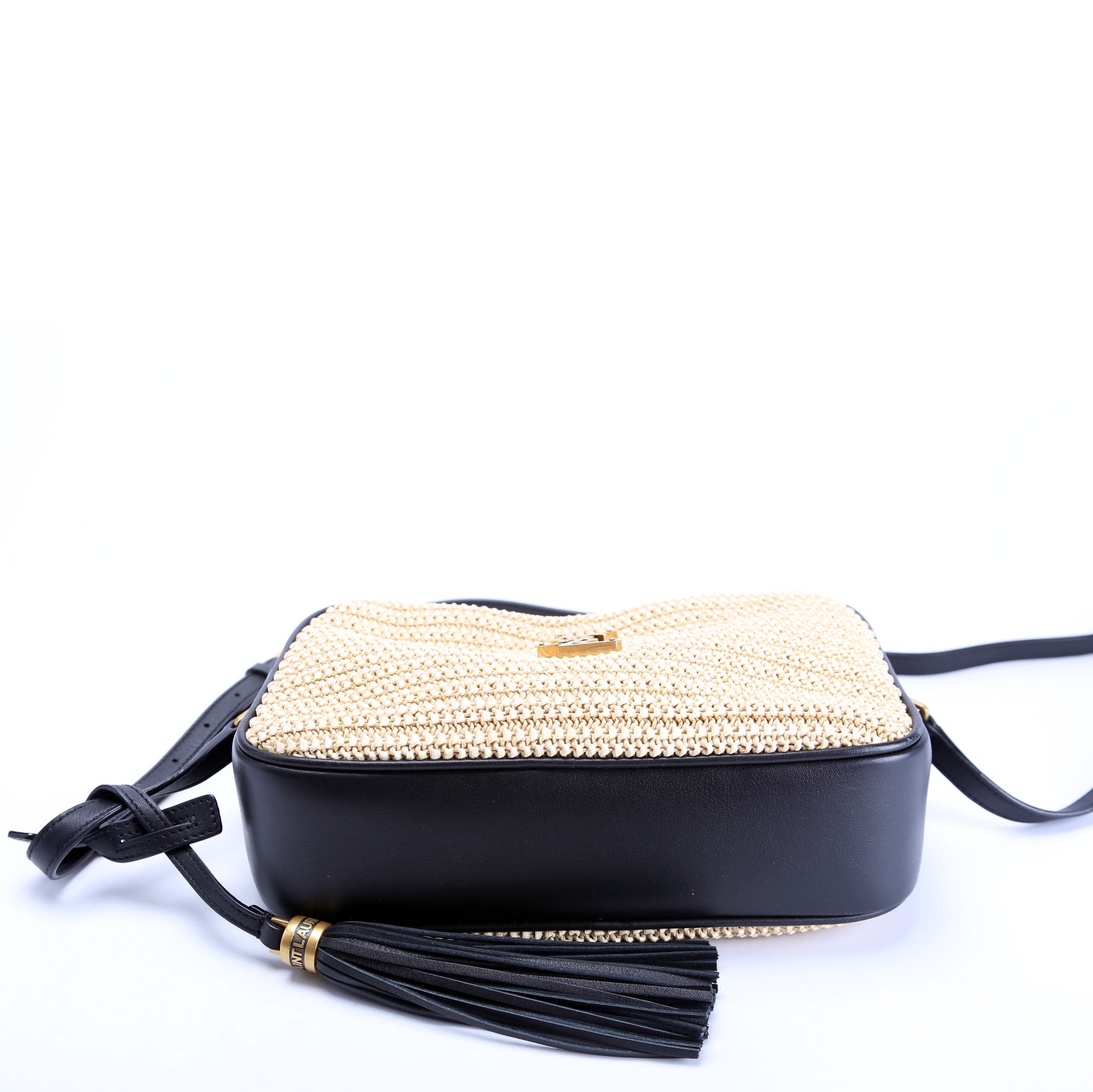 612542 Lou Camera Medium Raffia Tan