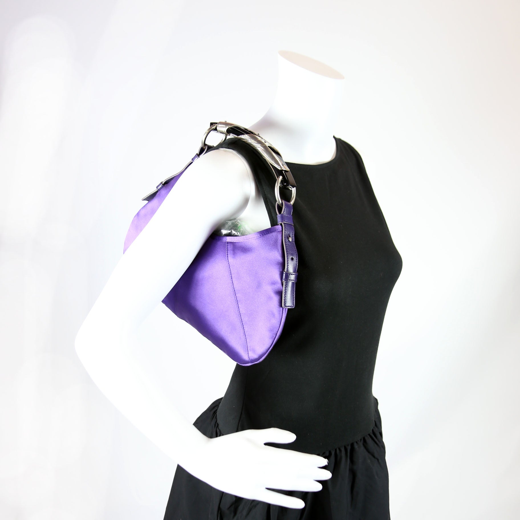 X Tom Ford Mombasa Satin Shoulder Vintage Purple