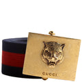 437498 Feline Buckle Web CanvasBelt Size 85/34 Navy/Red
