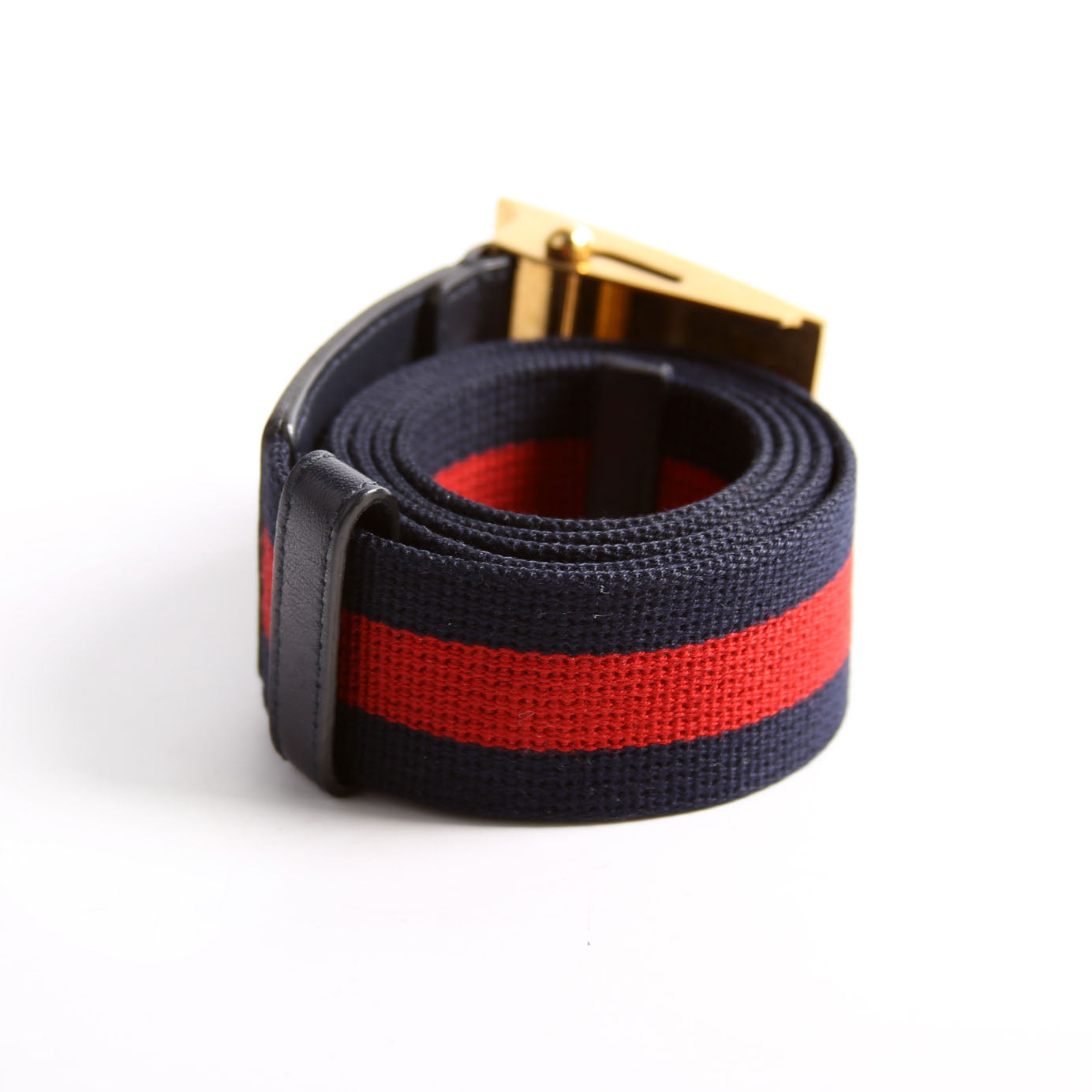 437498 Feline Buckle Web CanvasBelt Size 85/34 Navy/Red