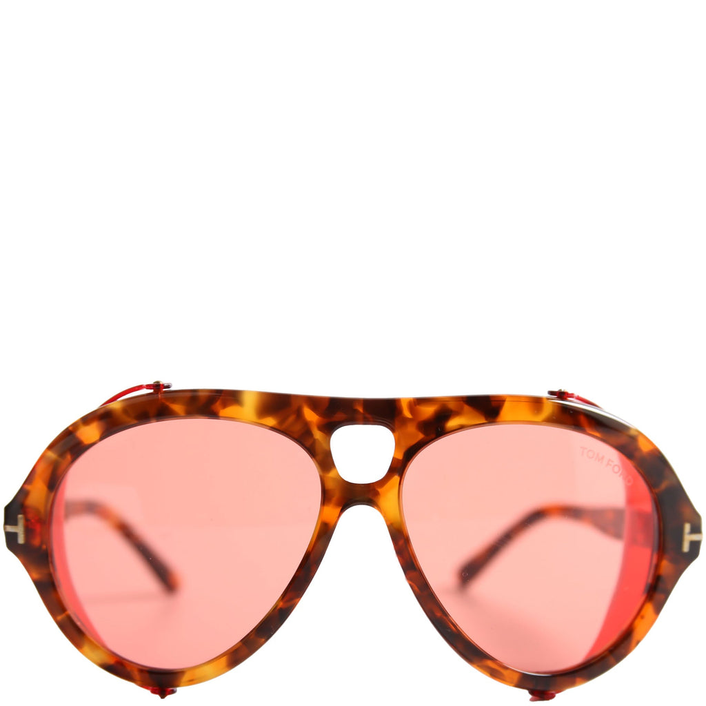 Neughman Shield Sunglasses Brown/Red