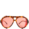 Neughman Shield Sunglasses Brown/Red