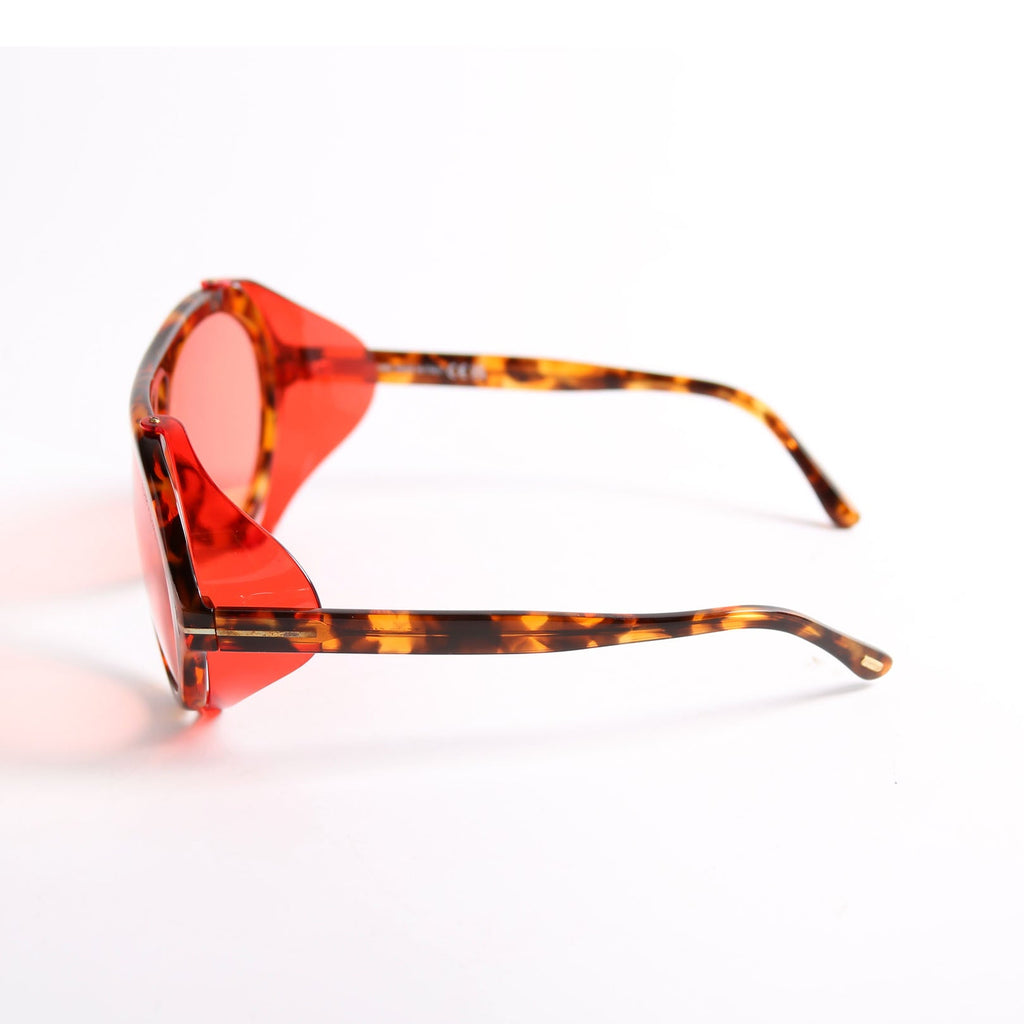 Neughman Shield Sunglasses Brown/Red