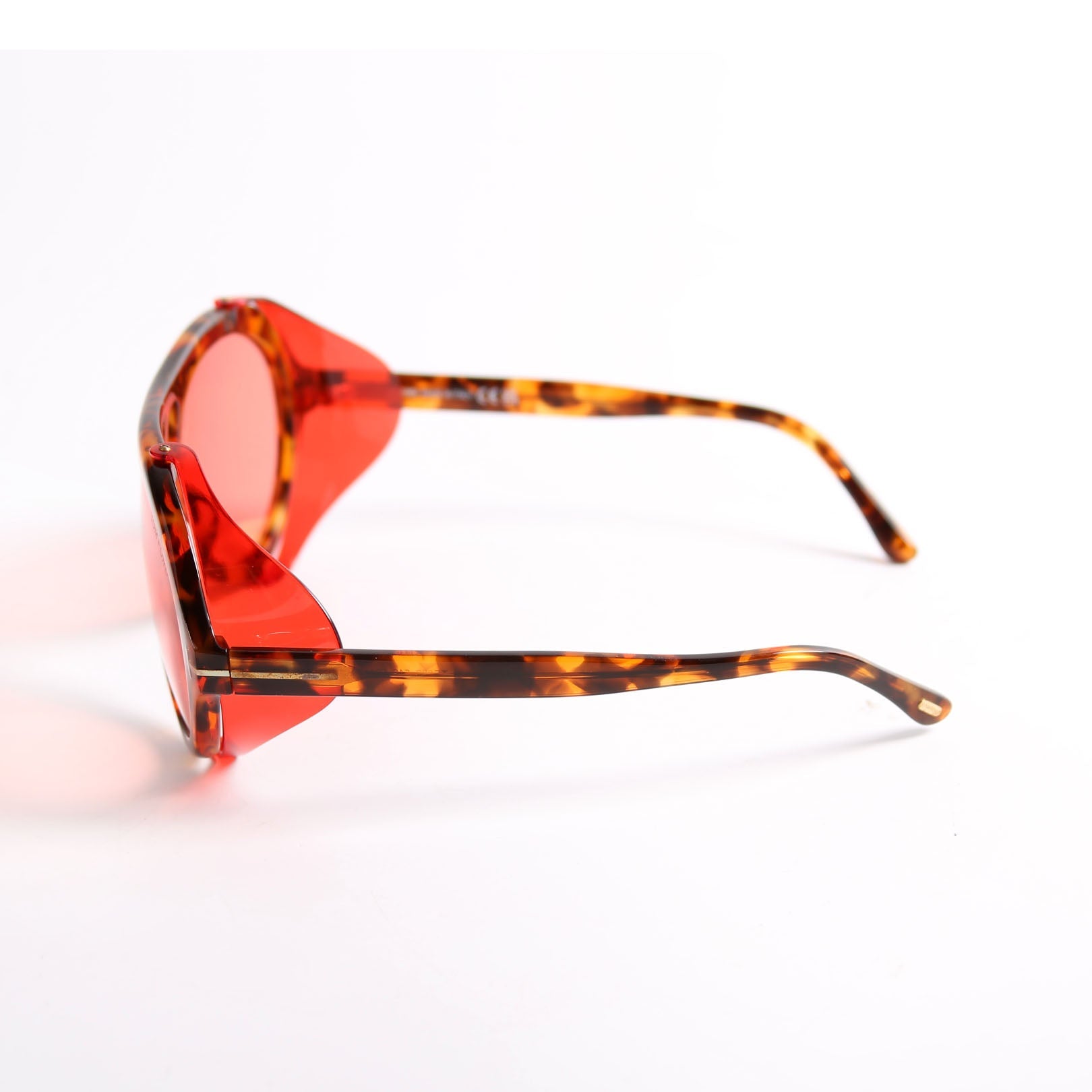 Neughman Shield Sunglasses Brown/Red
