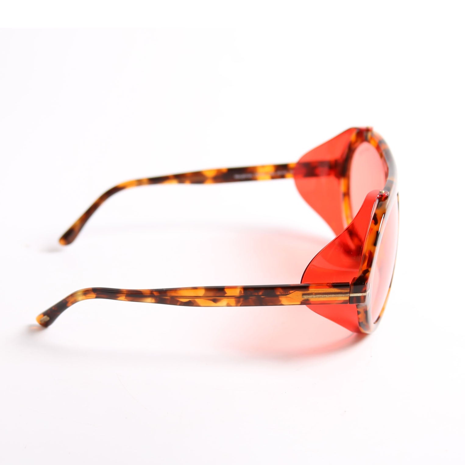 Neughman Shield Sunglasses Brown/Red