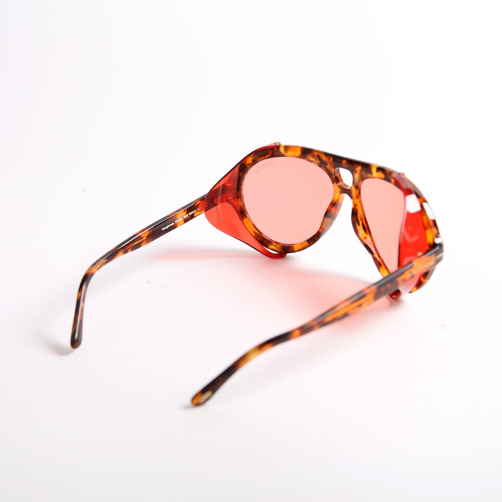 Neughman Shield Sunglasses Brown/Red