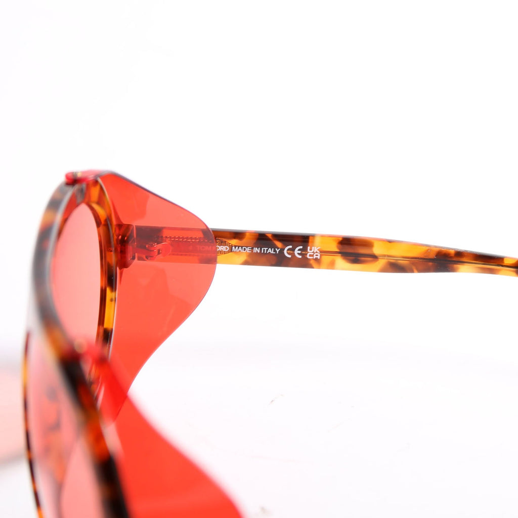 Neughman Shield Sunglasses Brown/Red