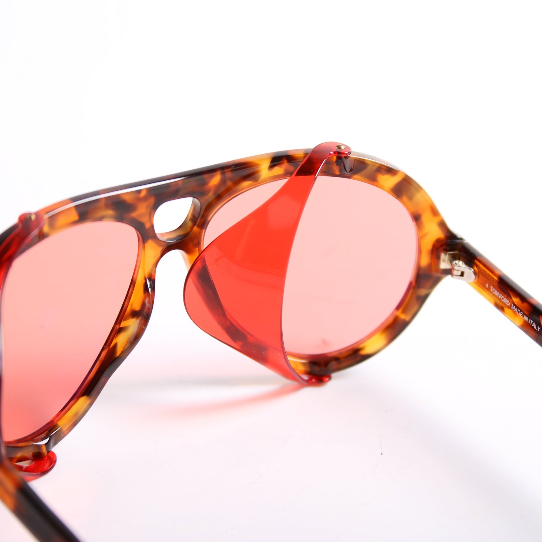 Neughman Shield Sunglasses Brown/Red