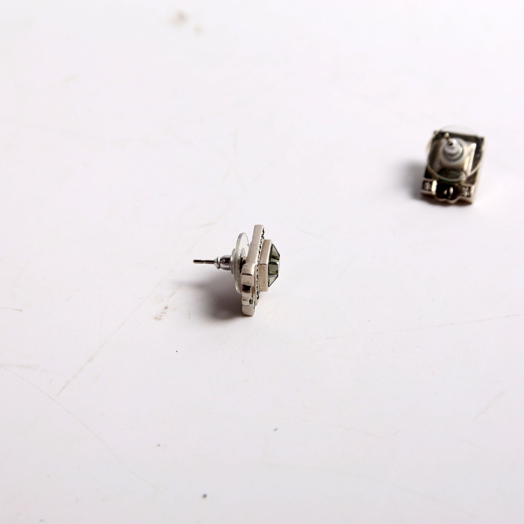 CC Crystal Square Studs