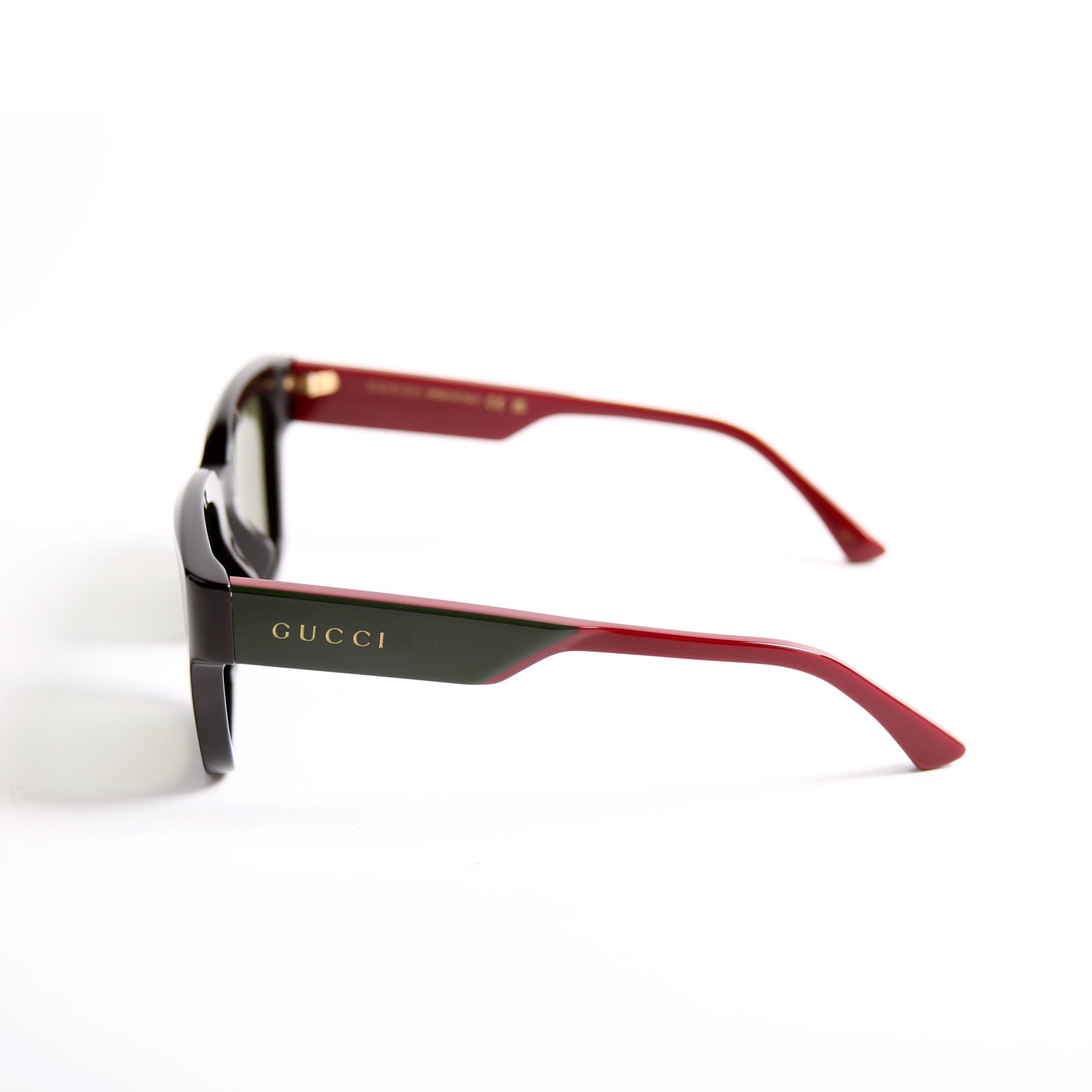 GG1670SK Square Acetate Sunglasses Black/Red