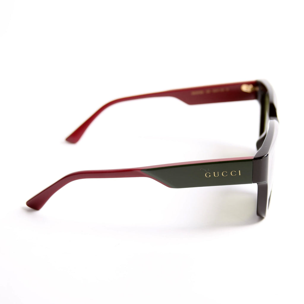 GG1670SK Square Acetate Sunglasses Black/Red