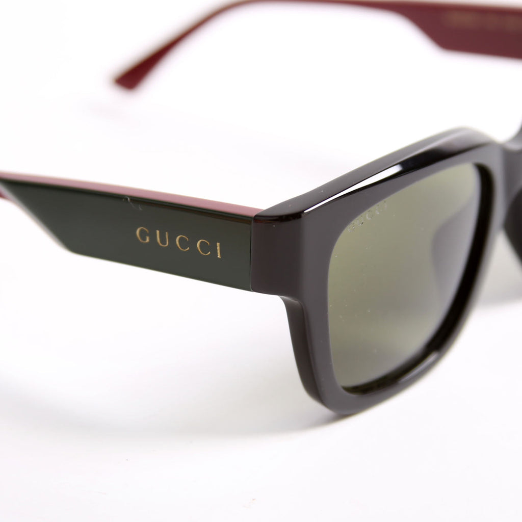 GG1670SK Square Acetate Sunglasses Black/Red