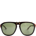 GG0128S Aviator With Clip-On Frame Sunglasses Brown/Black