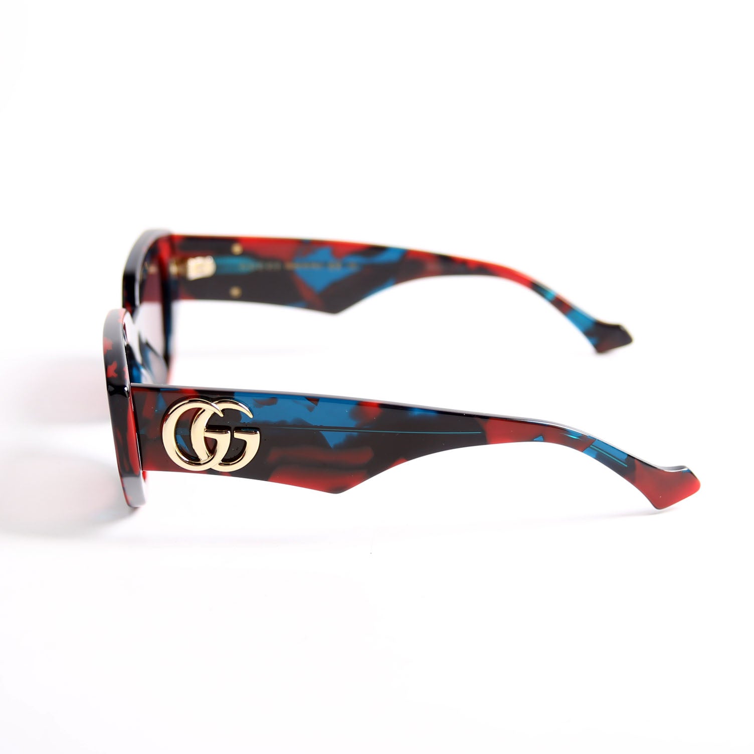 Gucci GG1421S GG Acetate Sunglasses Red/Blue