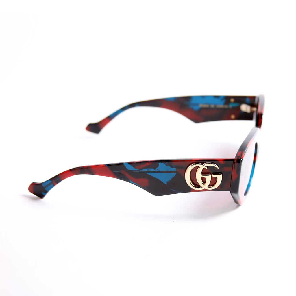 Gucci GG1421S GG Acetate Sunglasses Red/Blue
