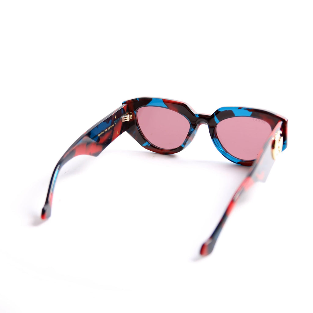 Gucci GG1421S GG Acetate Sunglasses Red/Blue
