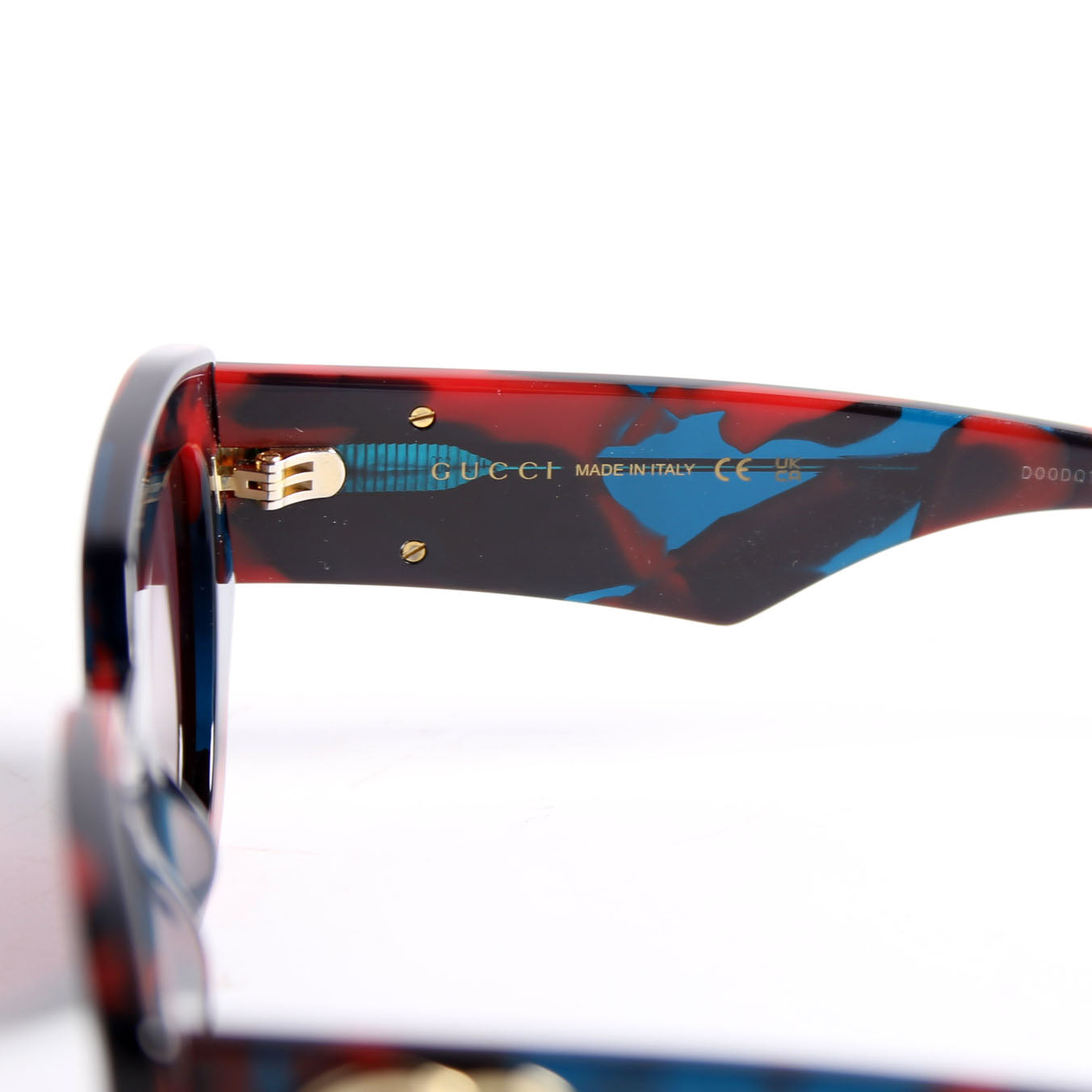 Gucci GG1421S GG Acetate Sunglasses Red/Blue