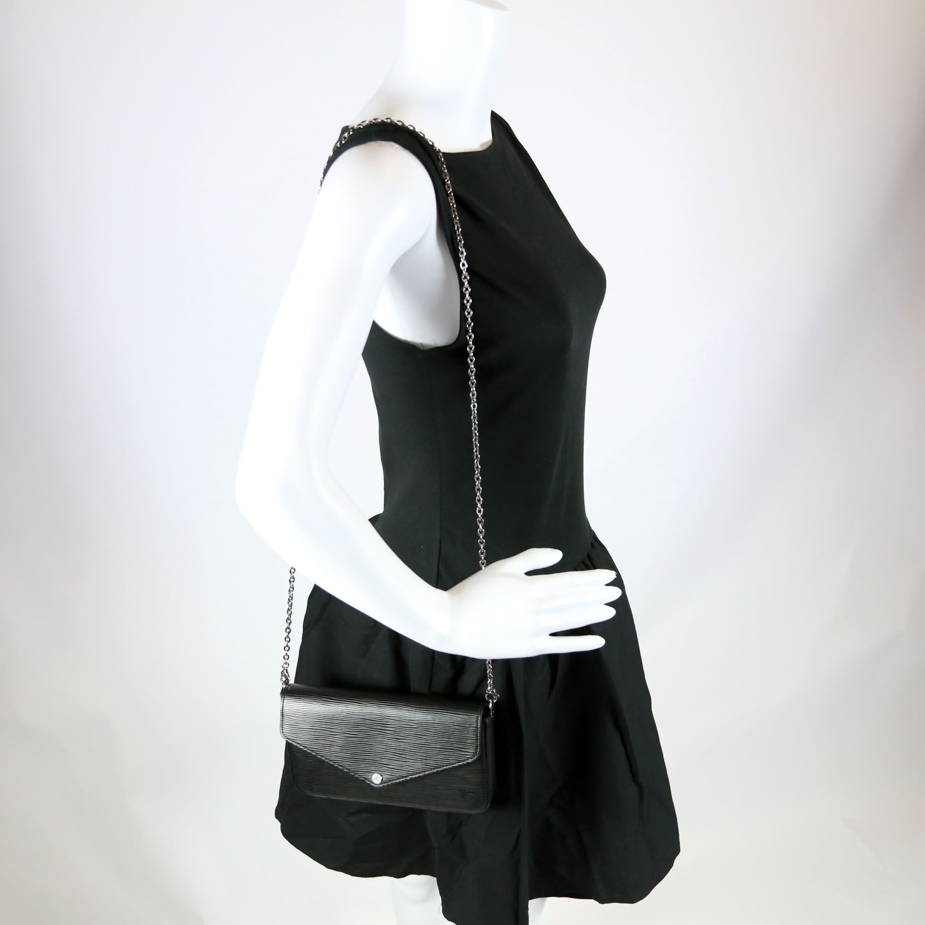 Pochette Felicie Epi Black