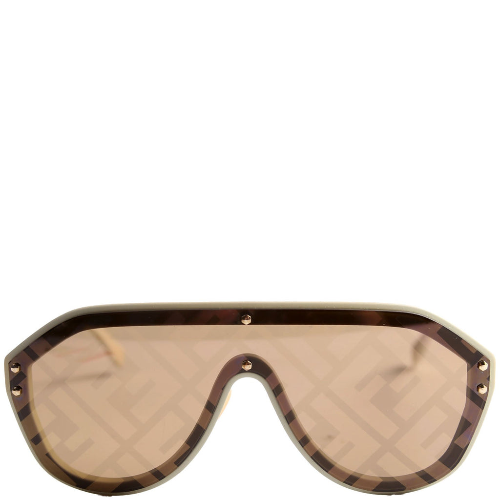 FF M0039/G/S Fabulous Shield Sunglasses Brown/White