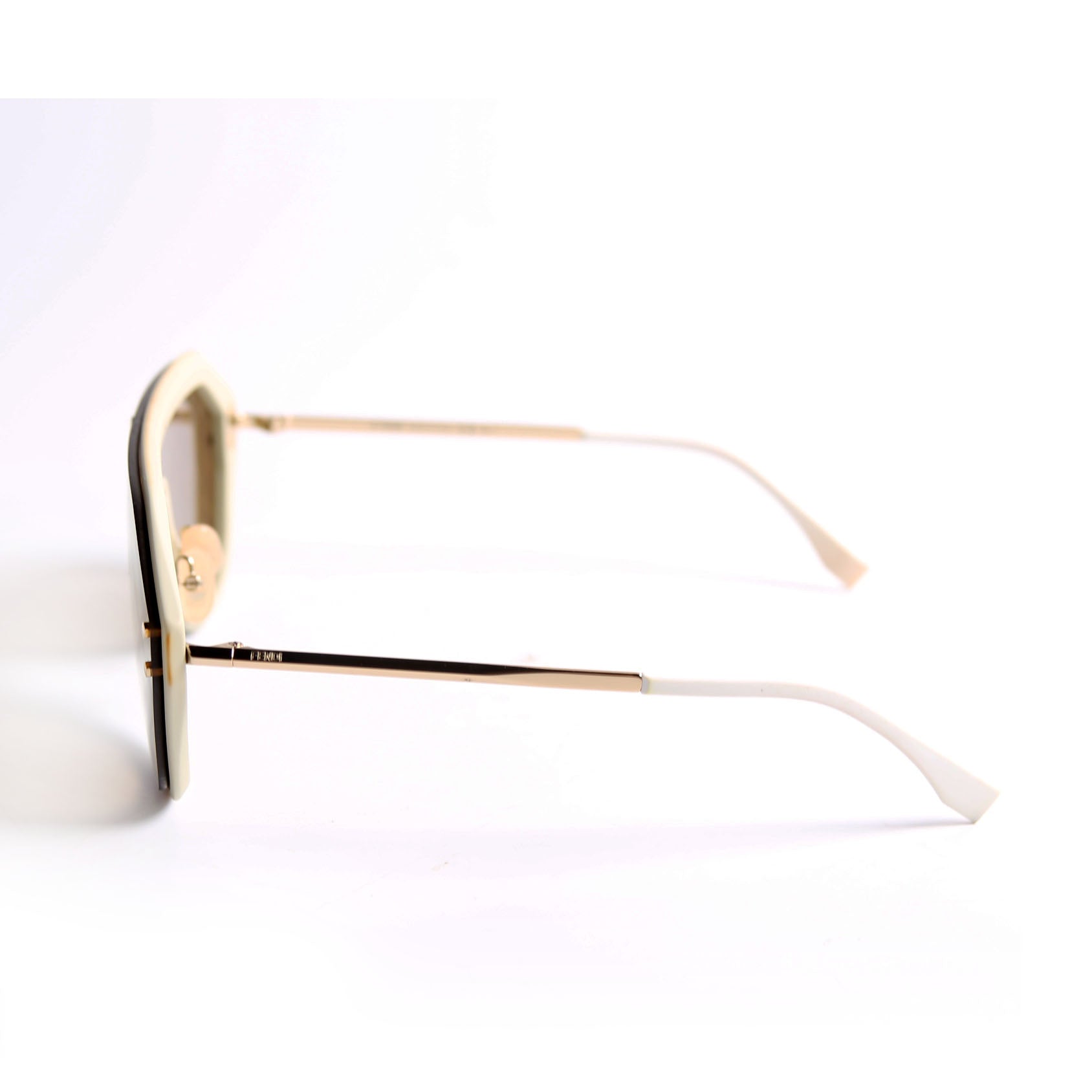FF M0039/G/S Fabulous Shield Sunglasses Brown/White