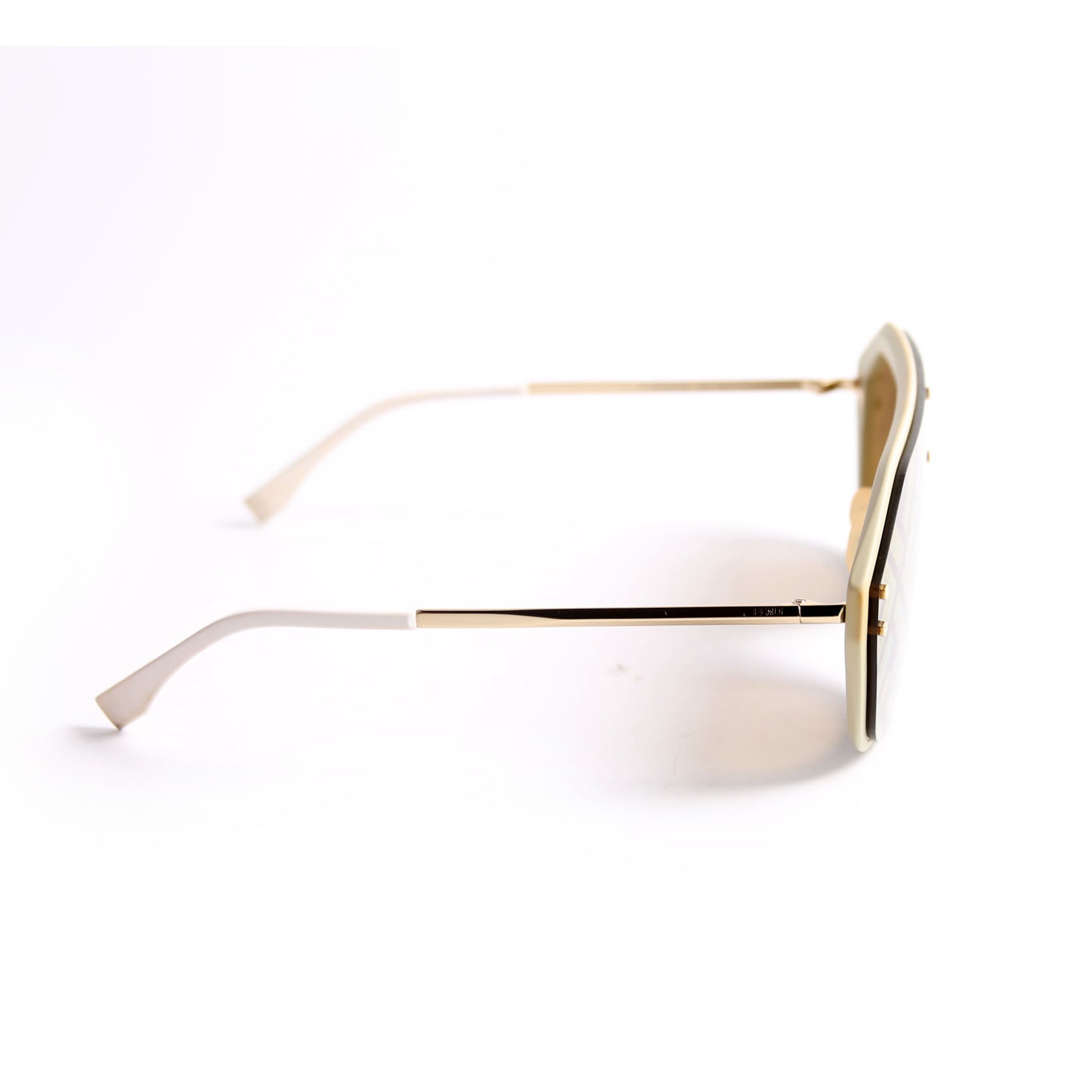 FF M0039/G/S Fabulous Shield Sunglasses Brown/White