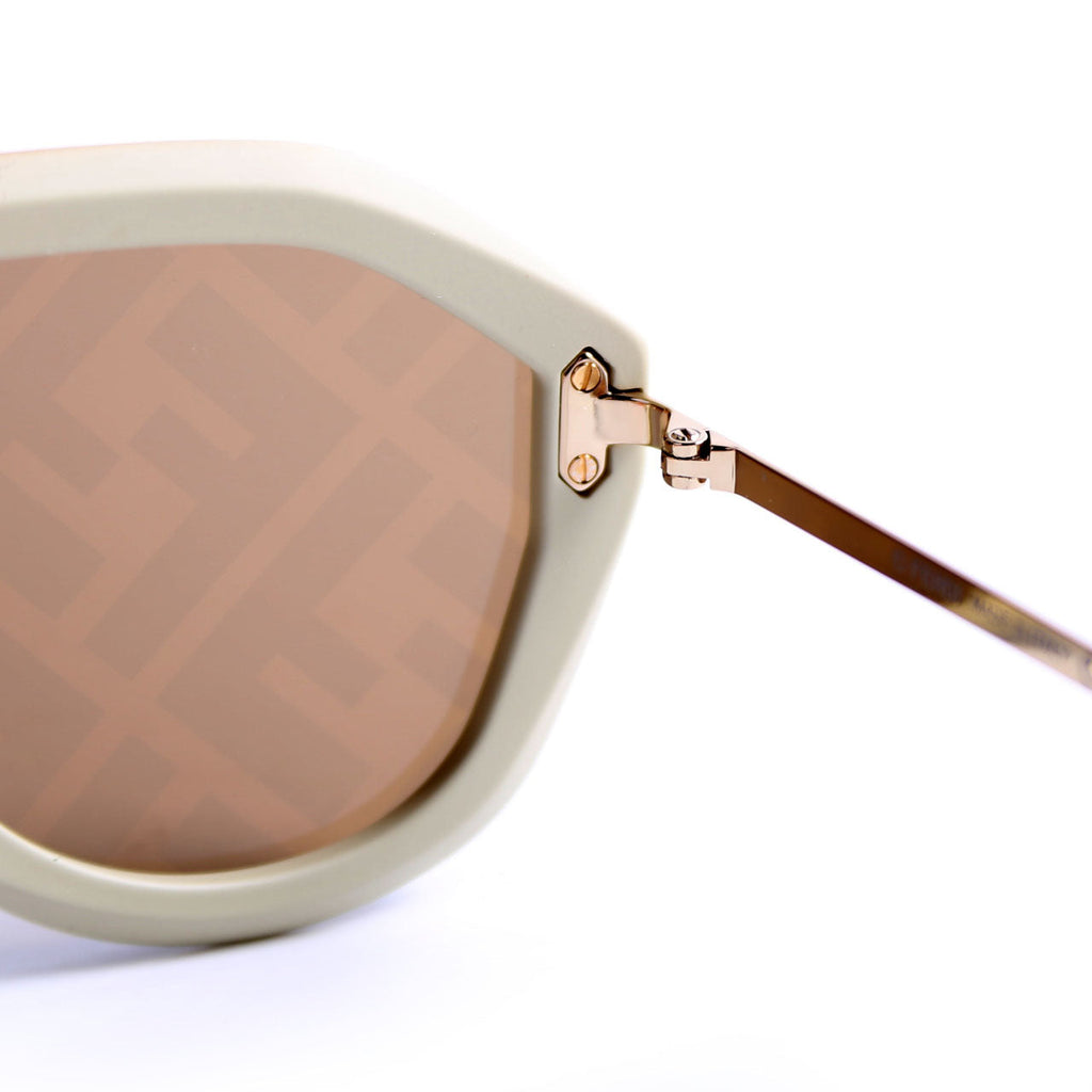 FF M0039/G/S Fabulous Shield Sunglasses Brown/White