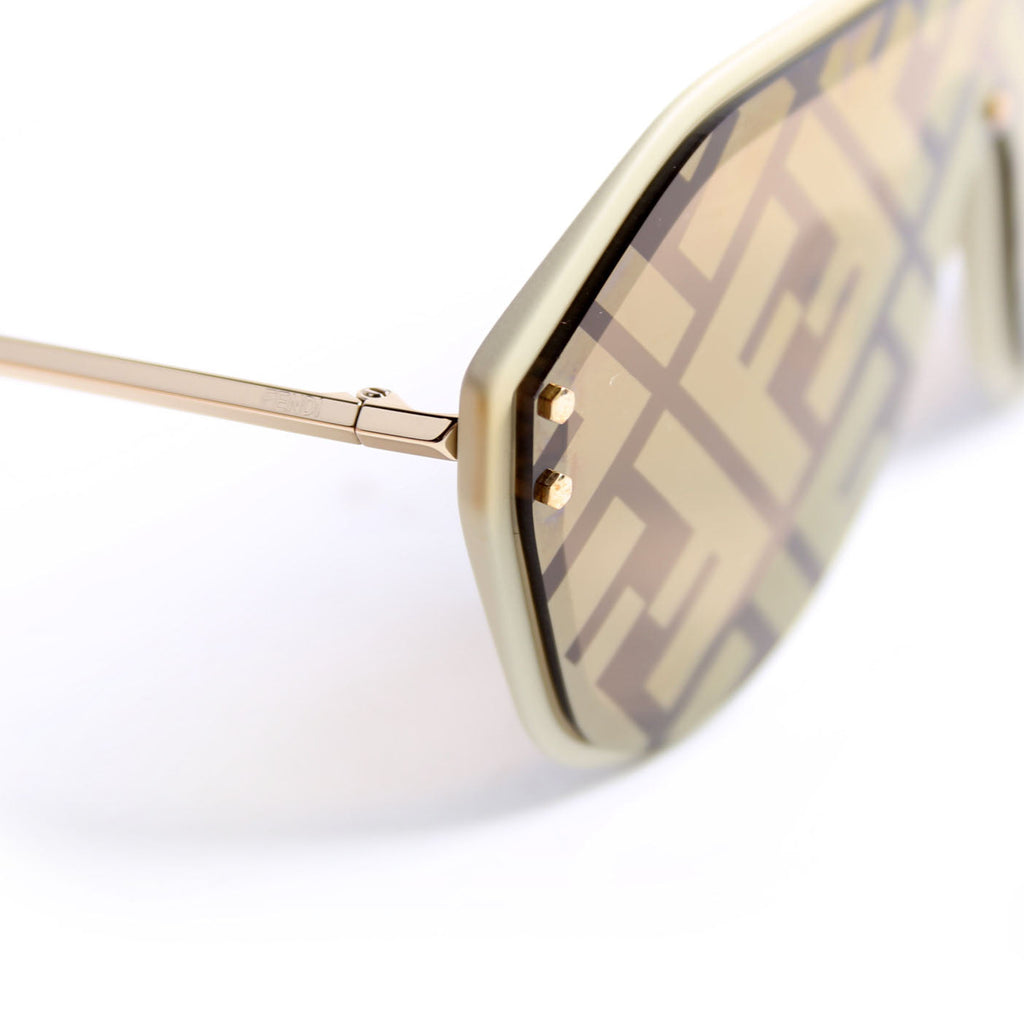 FF M0039/G/S Fabulous Shield Sunglasses Brown/White