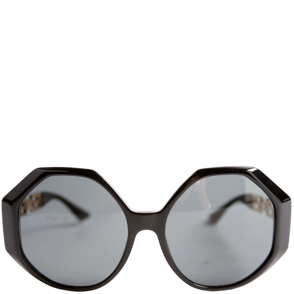 VOD4395 Geometric Sunglasses Black/Gold