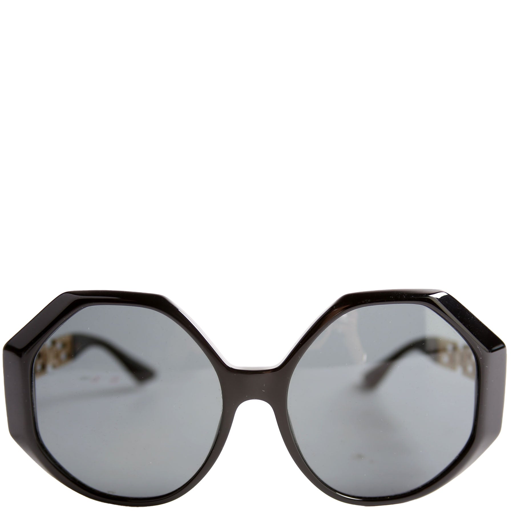 VOD4395 Geometric Sunglasses Black/Gold