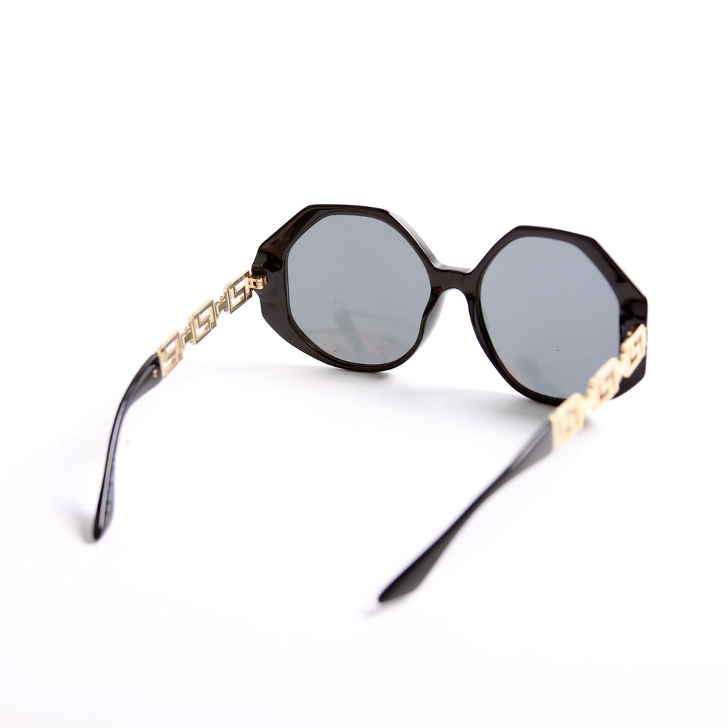 VOD4395 Geometric Sunglasses Black/Gold