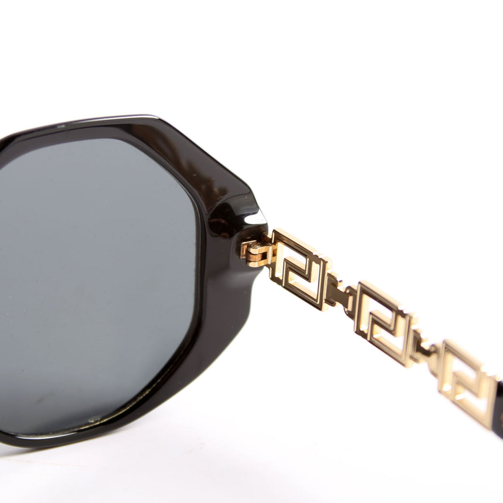 VOD4395 Geometric Sunglasses Black/Gold