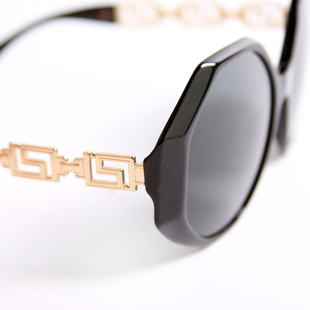 VOD4395 Geometric Sunglasses Black/Gold