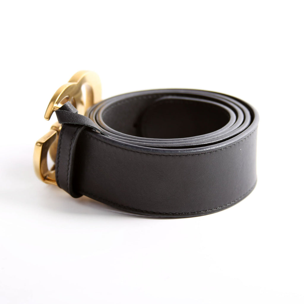 400593 Marmont GG Leather Belt Size 85/34 Black