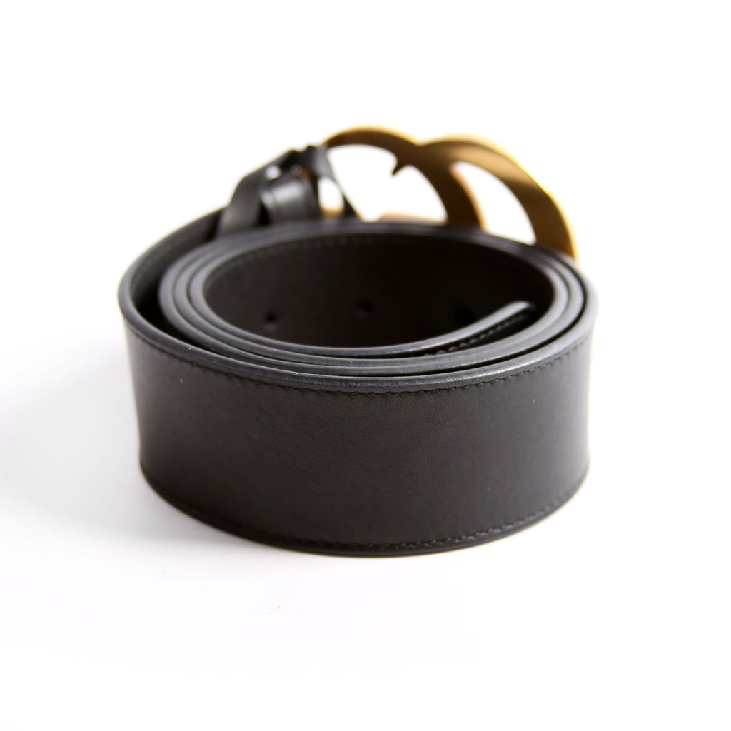 400593 Marmont GG Leather Belt Size 85/34 Black