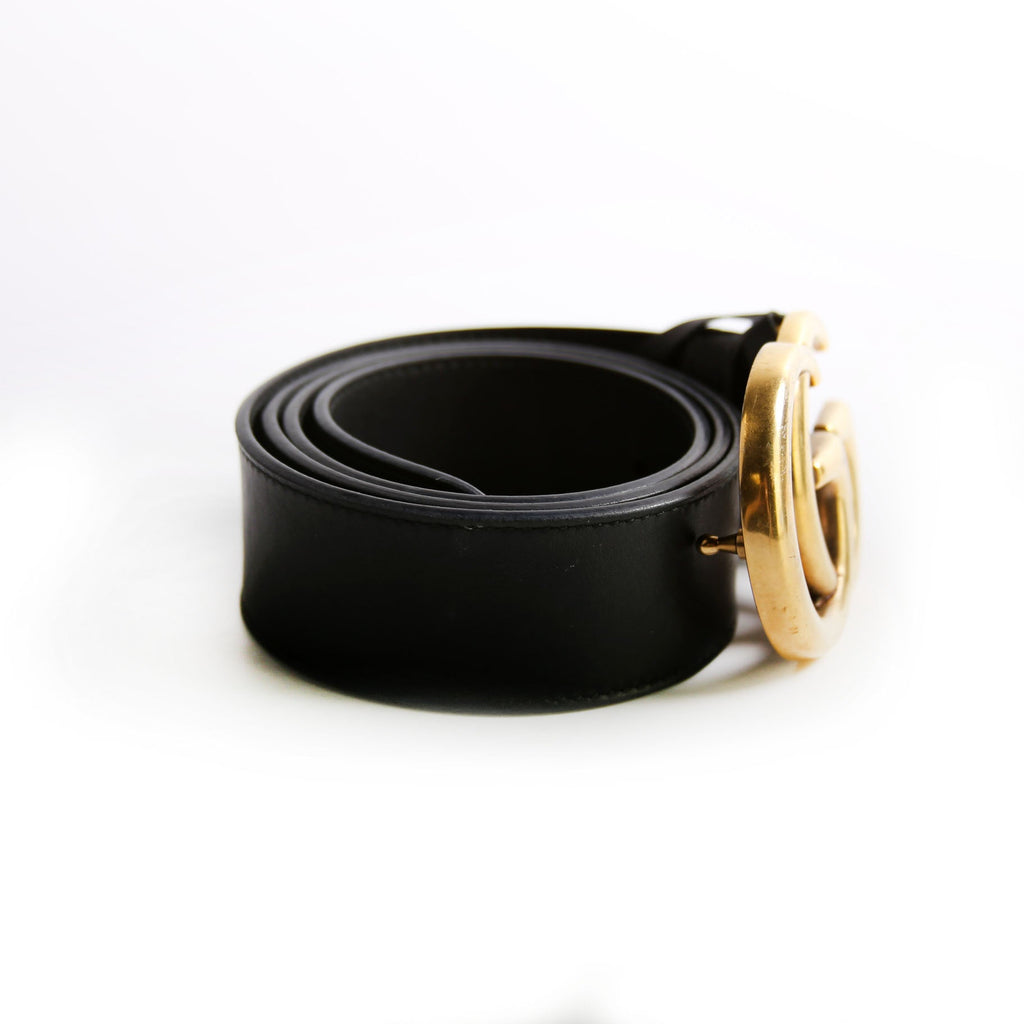 400593 Marmont GG Leather Belt Size 85/34 Black