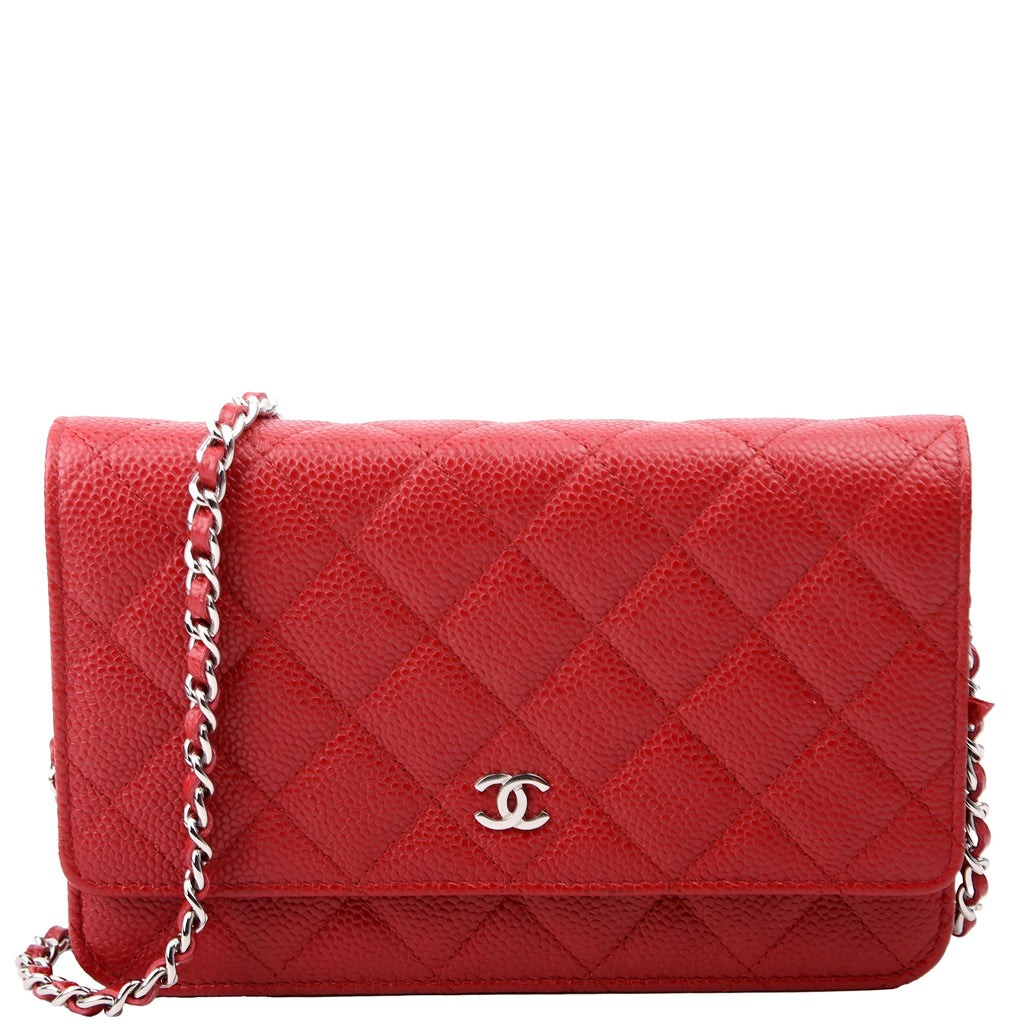 WOC Classic Quilted Caviar 22M Red