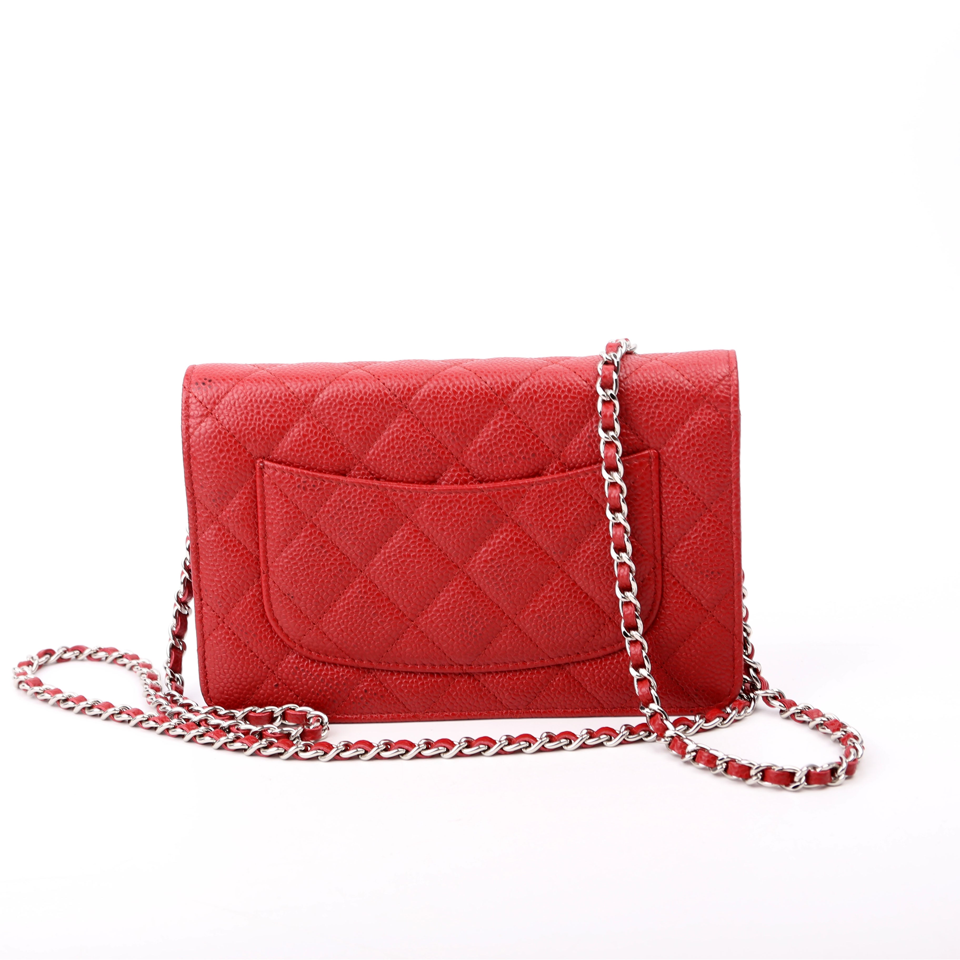 WOC Classic Quilted Caviar 22M Red