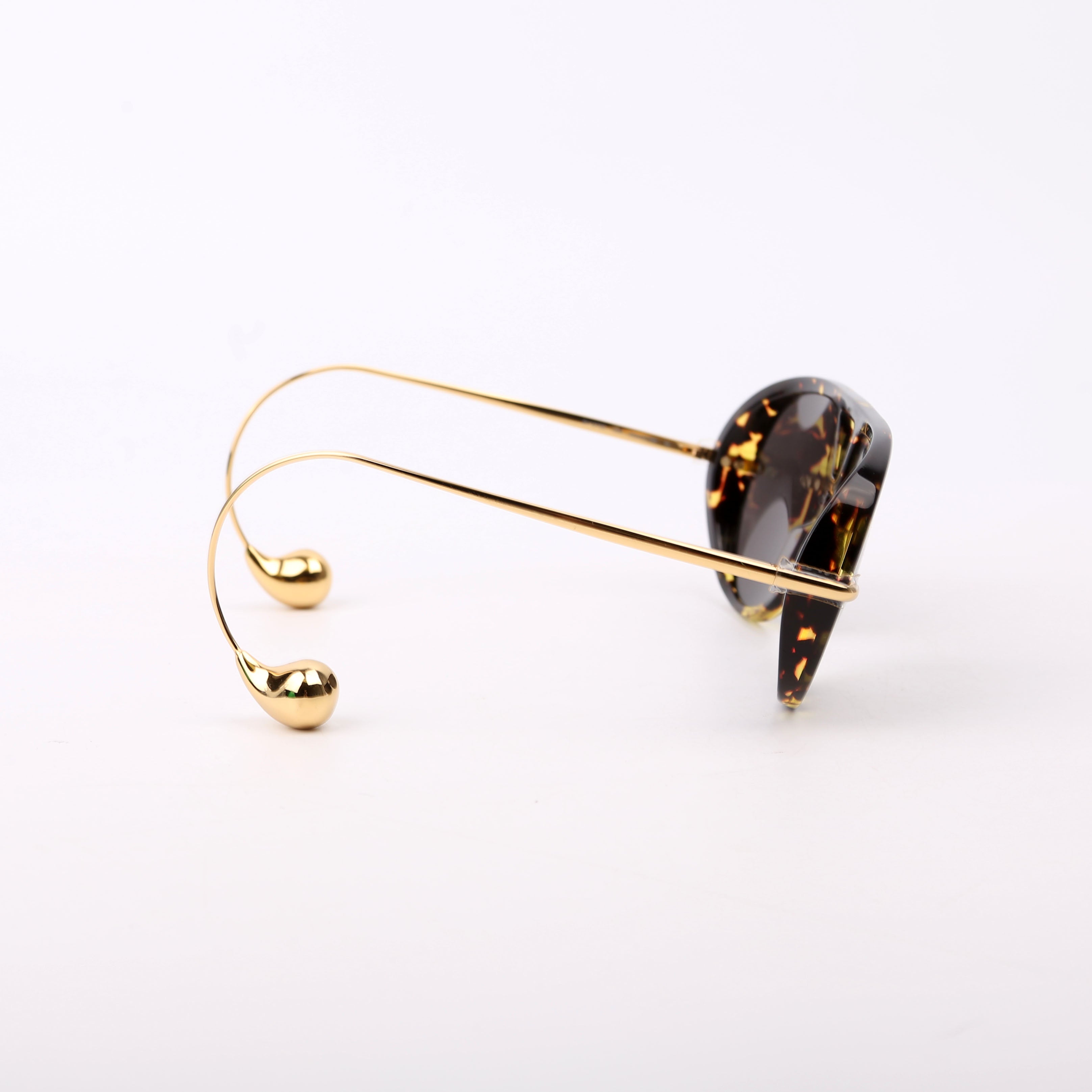 DV1273S Drop Aviator Sunglasses Brown/Gold