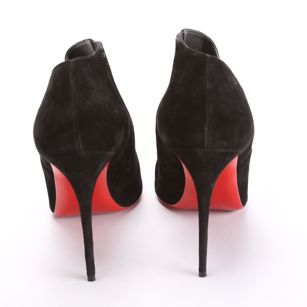 VV Specchio Suede Booties 100MM Size 42 Black