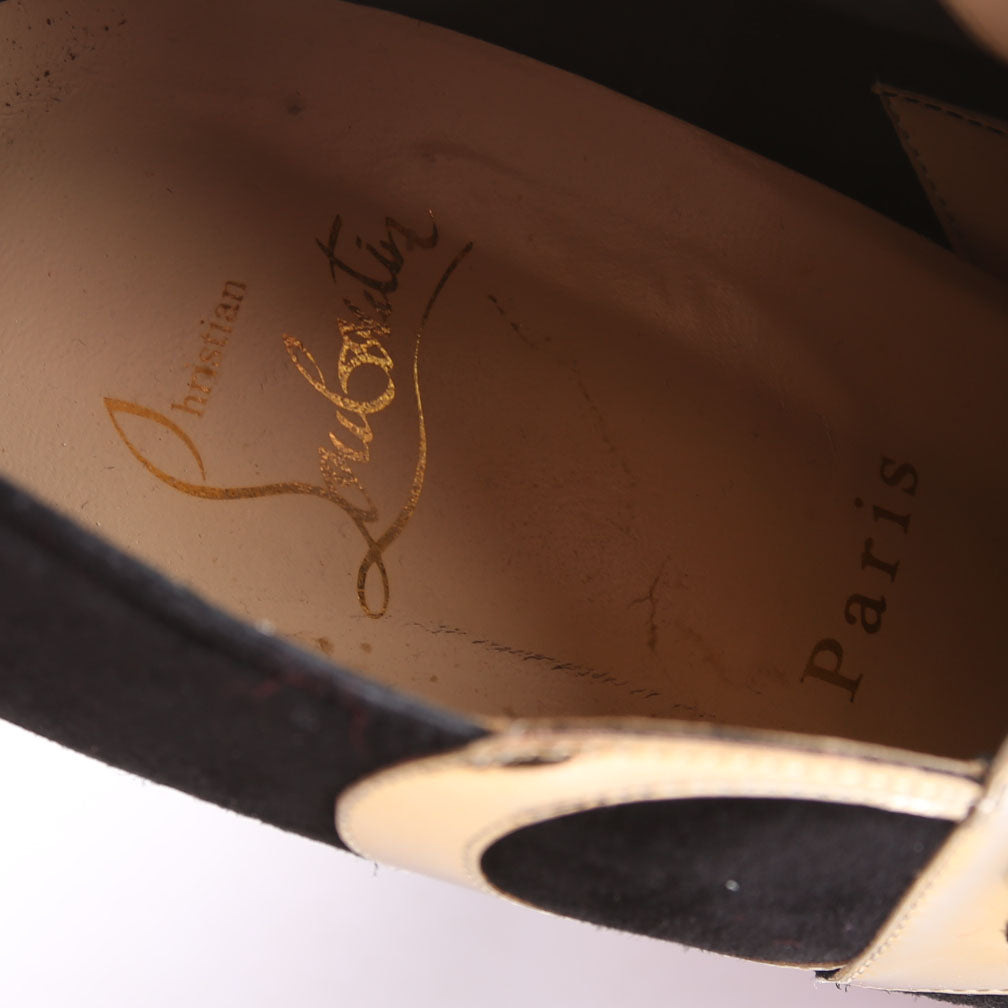 VV Specchio Suede Booties 100MM Size 42 Black