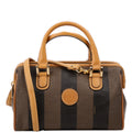 Mini Pequin Boston With Strap Tan