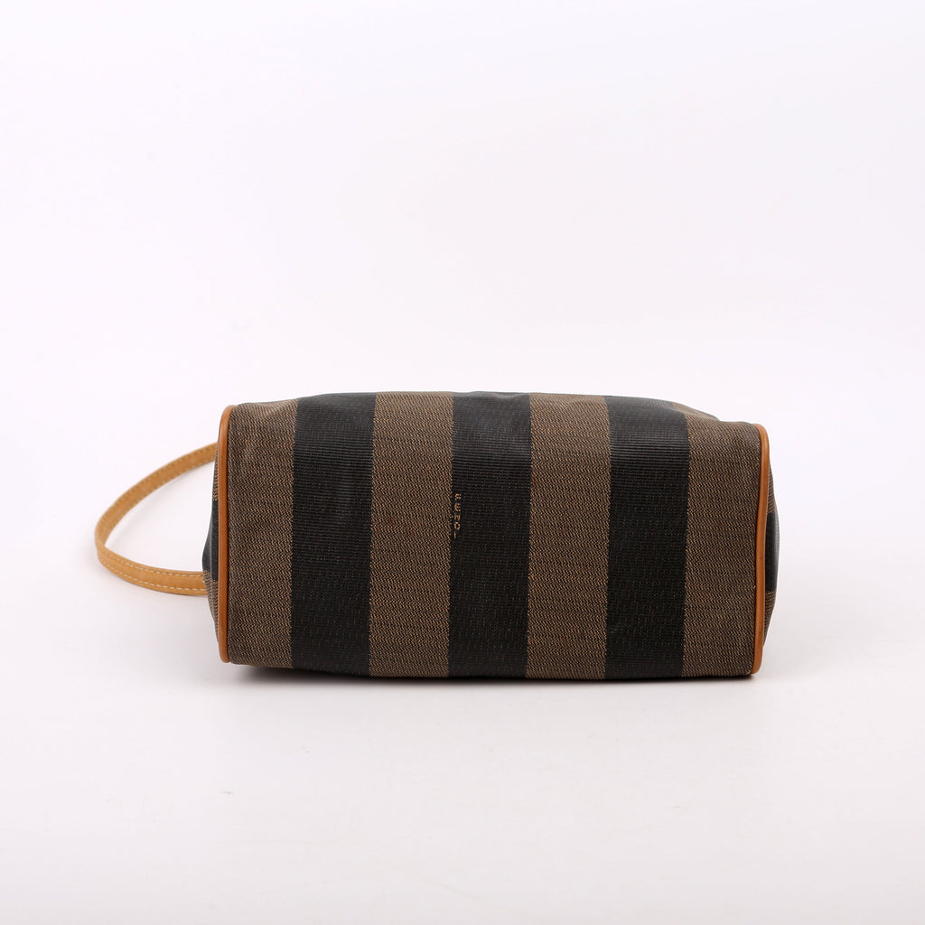 Mini Pequin Boston With Strap Tan
