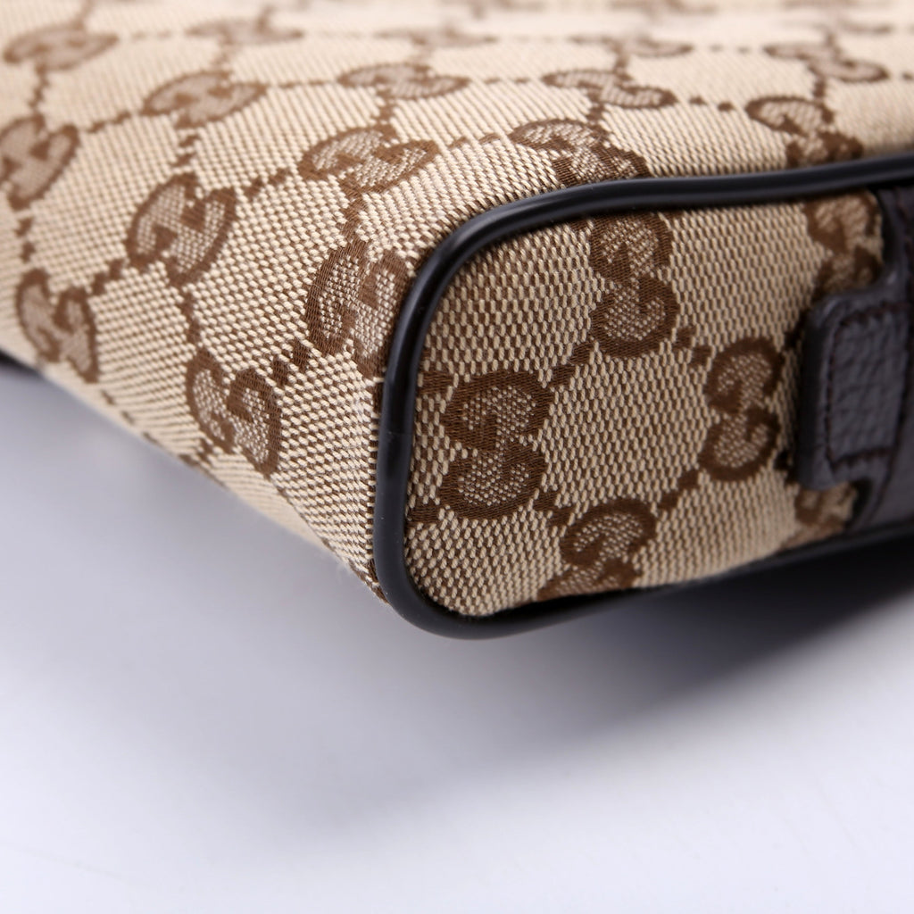 449174 GG Canvas Belt Bag Brown