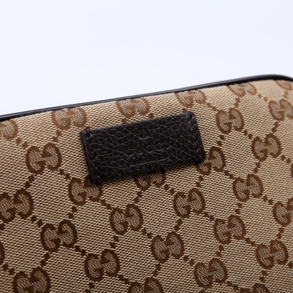 449174 GG Canvas Belt Bag Brown
