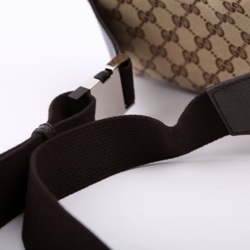 449174 GG Canvas Belt Bag Brown