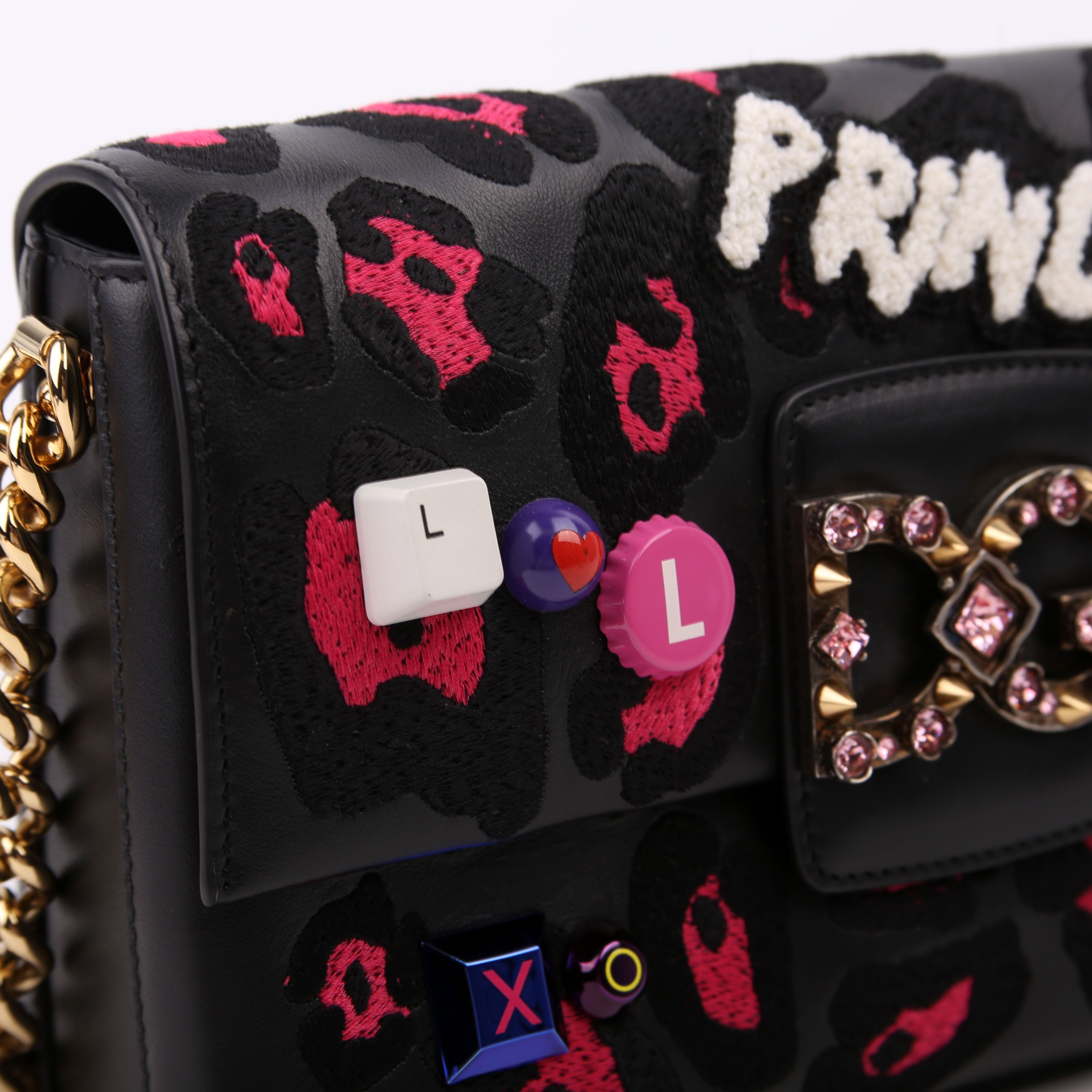 DG Princess Crossbody Bag Black/Pink
