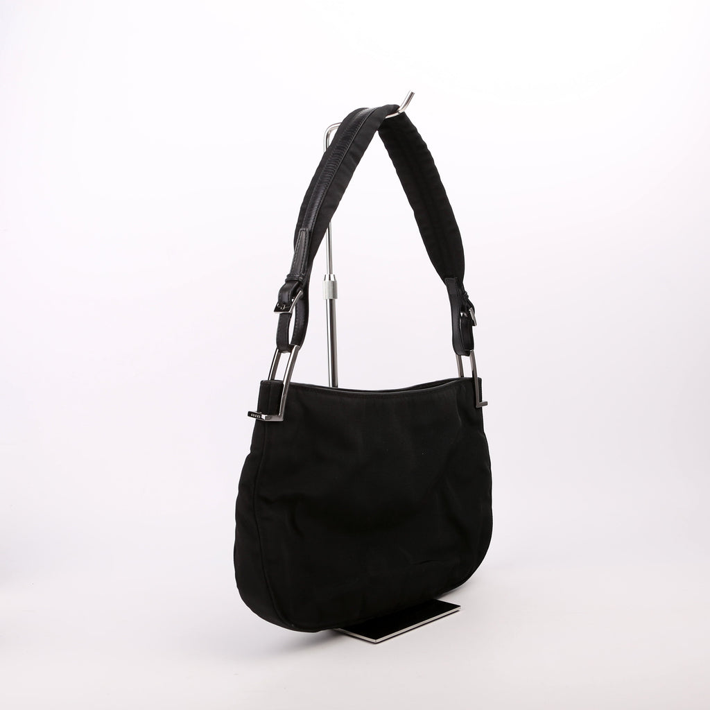 001-3193 Nylon Small Hobo Black