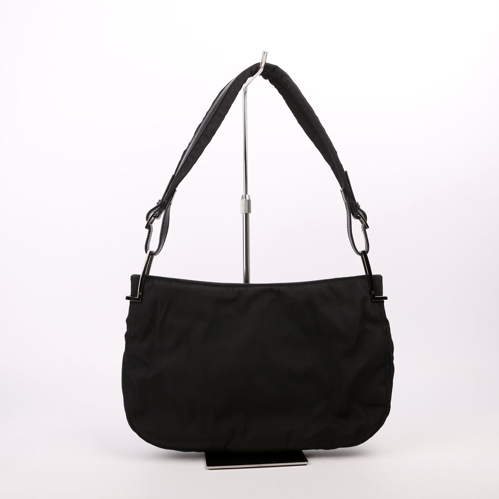 001-3193 Nylon Small Hobo Black