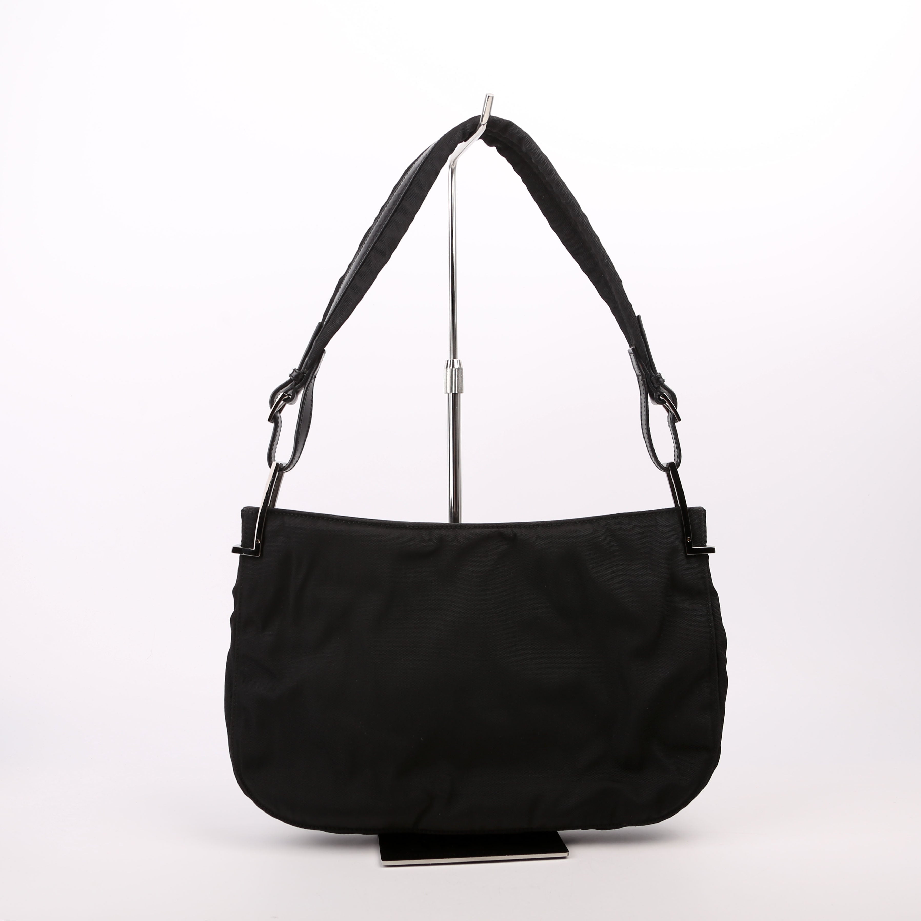 001-3193 Nylon Small Hobo Black